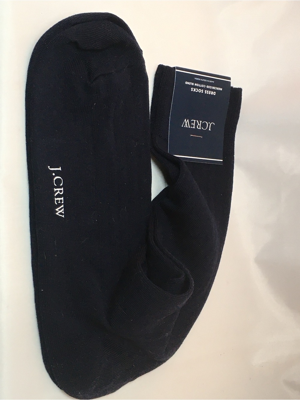 J. Crew Men's Dress Socks in Navy Blue